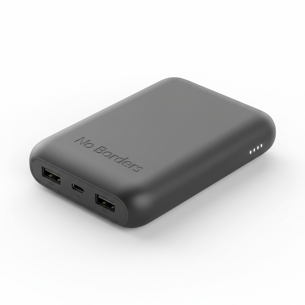 No Borders Mittel — Standard Powerbank 10'000 mAh